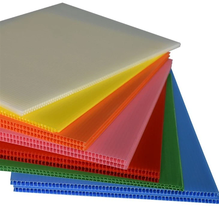 Colorful PP Corrugated Polypropylene Sheets