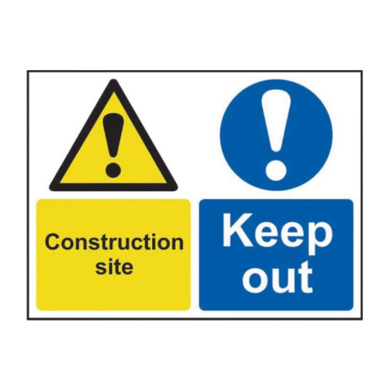 PP Corflute Construction Sign